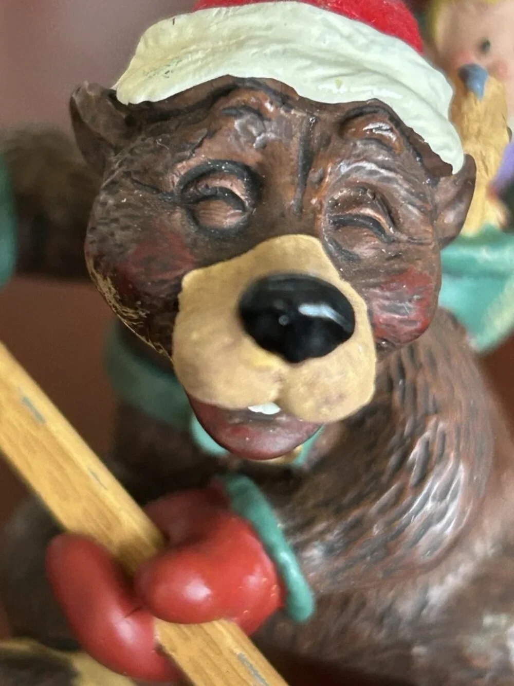 Bear Hallmark Ornament Playing Hockey Ice Hockey 2005 VINTAGE